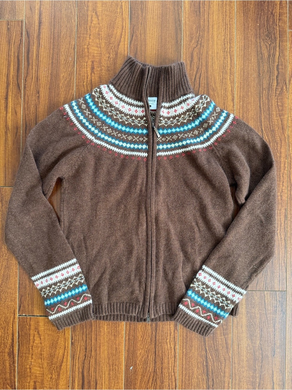 Columbia zip up sweater size small